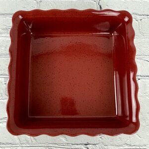 Paula Deen 9x9 Scalloped Edge Baking Casserole Dish-3 Qt Stoneware